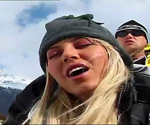 Sharon Bright Fucks on the Snow