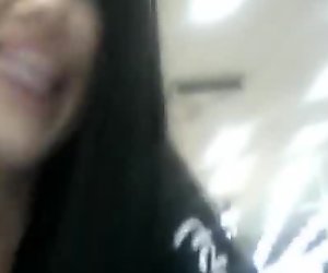 OMG! Camgirl walking around public store doing crazy things! Must-see!