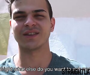 Straight Latino guy cums hard while being barebacked in POV