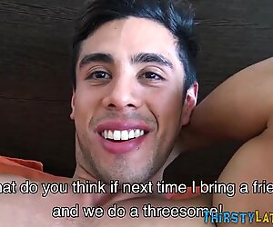 Muscled straight latino