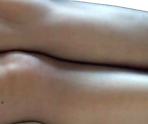 Louise Nylon playing in ripped pantyhose