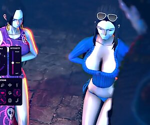 3D huge boobs in game fuck and cum - Eve Angel