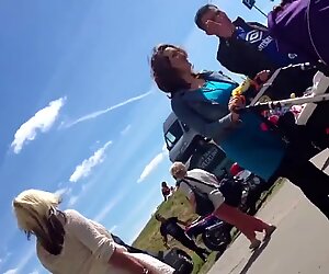 Hot milf, windy bum cheek