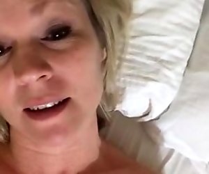Blonde milf fantasizes about birthday gangbang