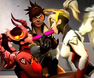 Overwatch Mercy Lesbian Futa english