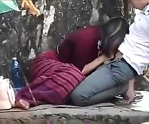 Thai couples outdoor
