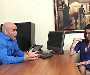 Office Hottie Dava Foxx Blows Her Boss to Keep Her Job
