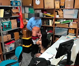 Natural titty teen Alex Harper arrested and fucked by guard prosecuter