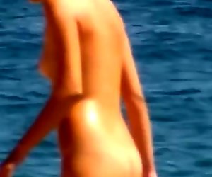 Spying on a naked cutie