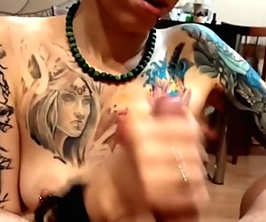 Sara sucks my dick