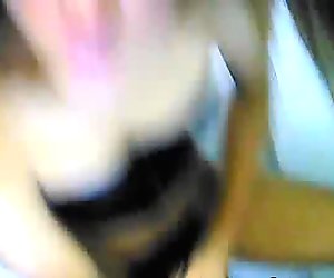 Hot Tranny Stroking Her Cock
