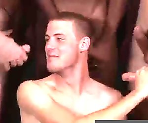 Gay college boys have bathroom sex Kent Riley sizzling