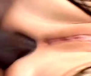 Curvaceous cougar Katja Kassin rides a black guy with her butt hole