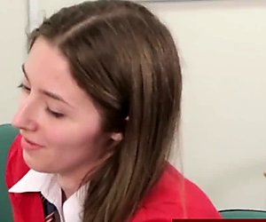 Unimpressed femdom tugs tiny dick