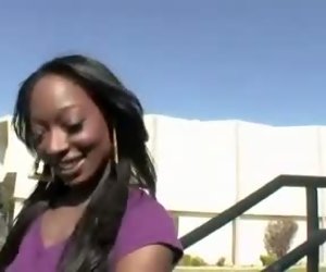 Huge White Dick Broke This Black Skinny chick