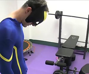 Superheroes Training Ballbusting CBT Male-Male