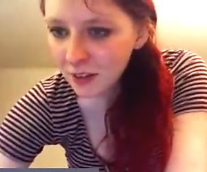 wait until she bends over, there is something in her ass plugged
