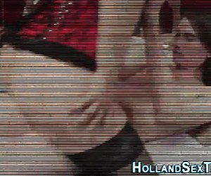Real hooker sucks cock
