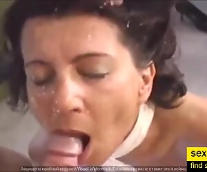 Submissive Granny Fucked By A Guy Get Big Facial While Hubby Recording