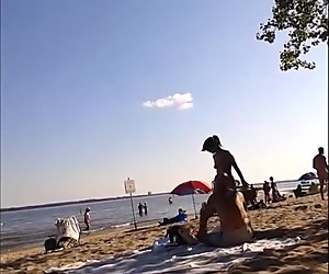 asian on oka nude beach