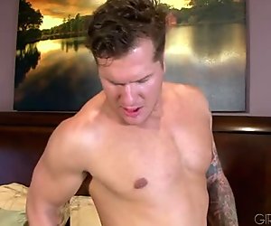Parker London gets his asshole fucked by sweet chick Krystal Main